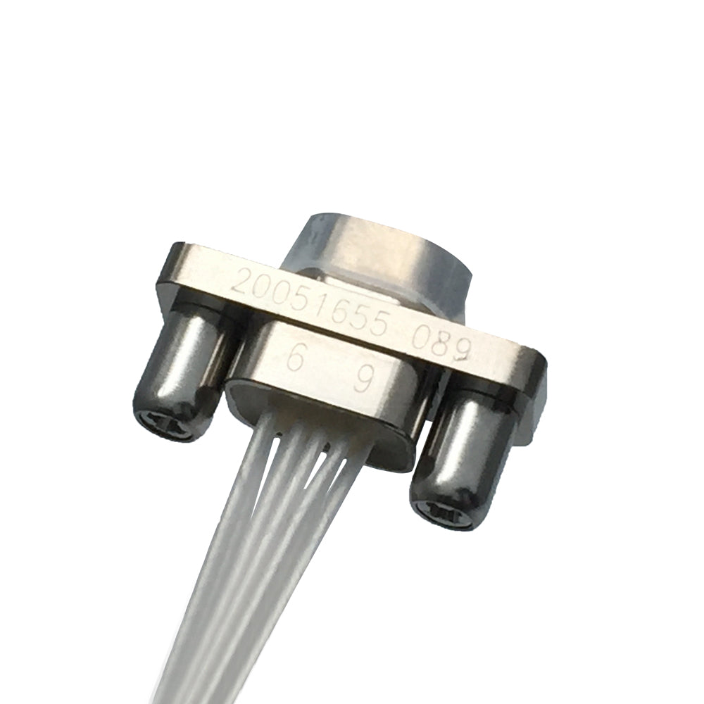 J30J Series 9 Core Miniature Rectangular Connector with AFR-250 High Temperature Cable