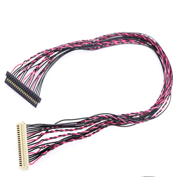 JAE FI 1.25mm to HRS 20pin LVDS Connector Headers Cable Assembly ...