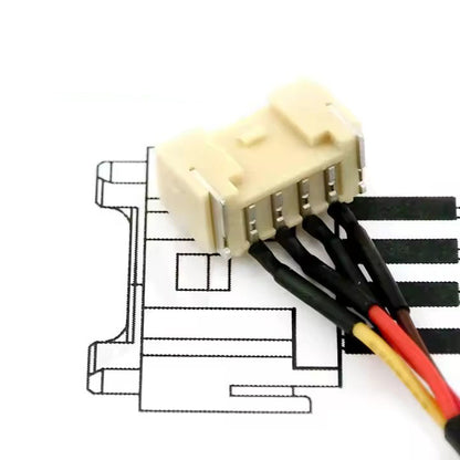 JST B04B-PASK-1 4 Pin Copper Lugs Tinned 1061 28awg Wire Harness