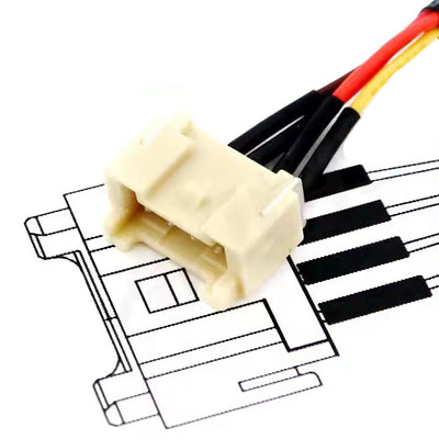 JST B04B-PASK-1 4 Pin Copper Lugs Tinned 1061 28awg Wire Harness