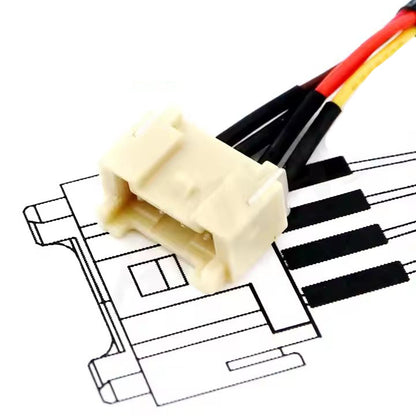 JST B04B-PASK-1 4 Pin Copper Lugs Tinned 1061 28awg Wire Harness
