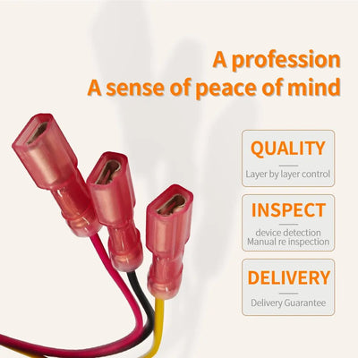 JST XH 2.54mm Connector Cable to 250 Crimp 6.3mm Terminal with Red Nylon Sheath