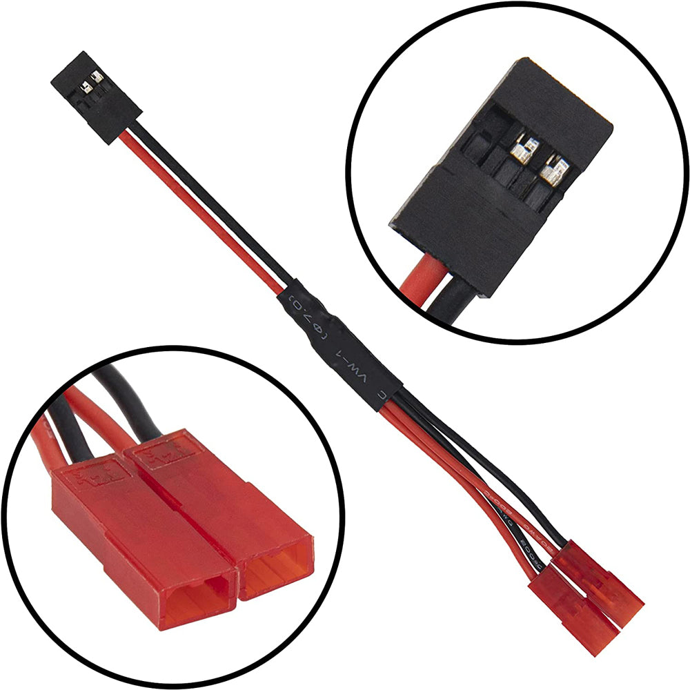 JST To JR 20AWG Silicone Cable Steering Gear Extension Wire Internal Terminal Harness for Drone