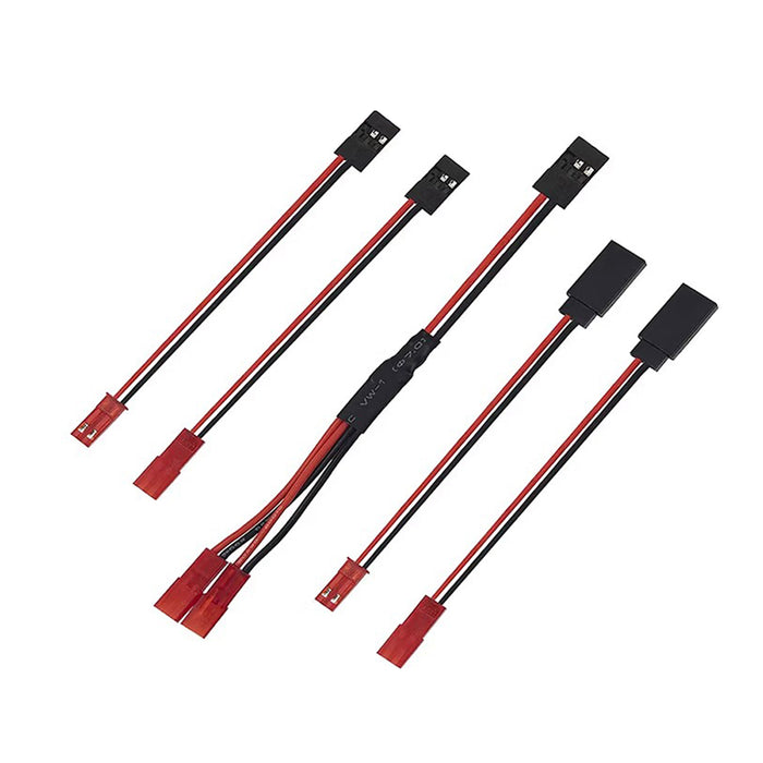 JST To JR 20AWG Silicone Cable Steering Gear Extension Wire Internal Terminal Harness for Drone