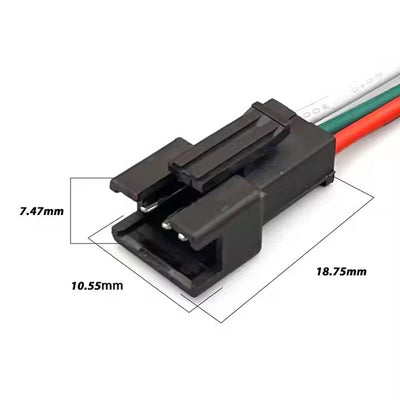 Jst SM 3-pin LED lamp male and female plug crimp terminal connector wiring harness