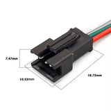 Jst SM 3-pin LED lamp male and female plug crimp terminal connector wiring harness