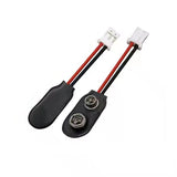 Low voltage copper rechargeable battery snaps to DC male 2.1 5.5mm converter power adapter cable
