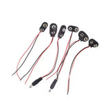 Low voltage copper rechargeable battery snaps to DC male 2.1 5.5mm converter power adapter cable