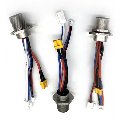 M12 to XT60 to XH2.54 Terminal Wire Flange Seat Aviation Plug Roud Connector Cable