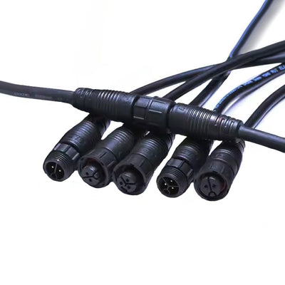M12 waterproof cable 2-5 pin male and female plug wire car connector ip67 waterproof connector