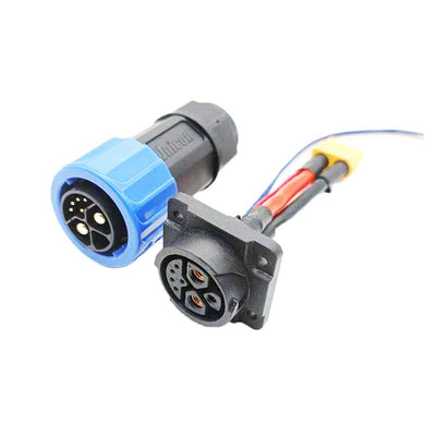 Solder-Free M23 IP67 Waterproof Circular Aviation Plug Industrial Power Terminal Wiring Harness