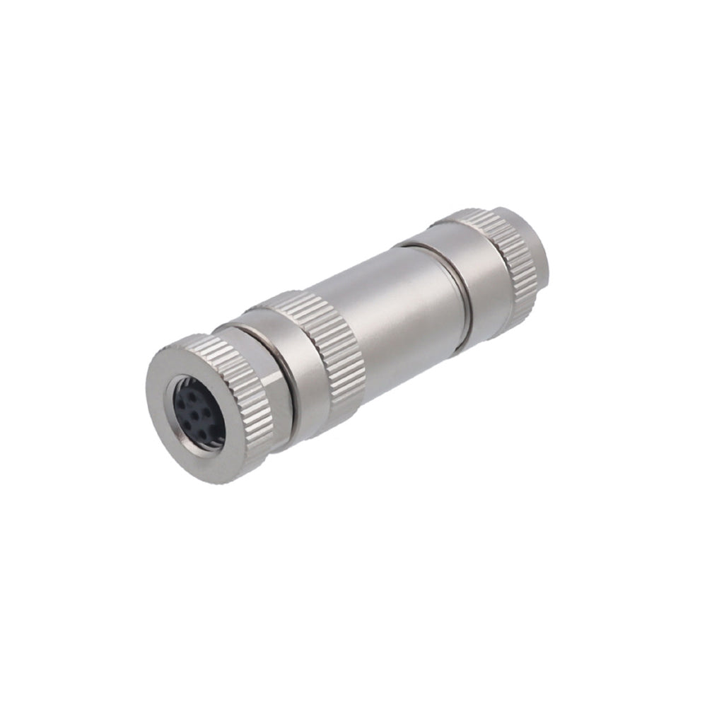 M8 Metal Waterproof Connector Solder Screw Straight Male and Female Crimp Terminal Aviation Plug