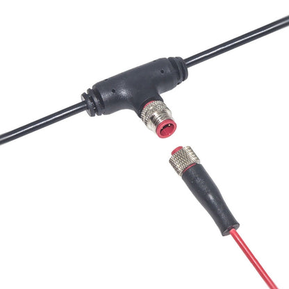 M8 T Type Waterproof Connector  2 3 4 5 6 7 8 Pin LED Light Strip Waterproof Connector Wire Harness