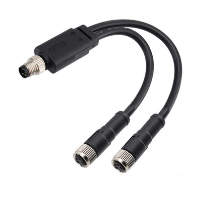 M8 Waterproof Connector Male and Female Adapter Splitter 1 to 2 PVC Cable