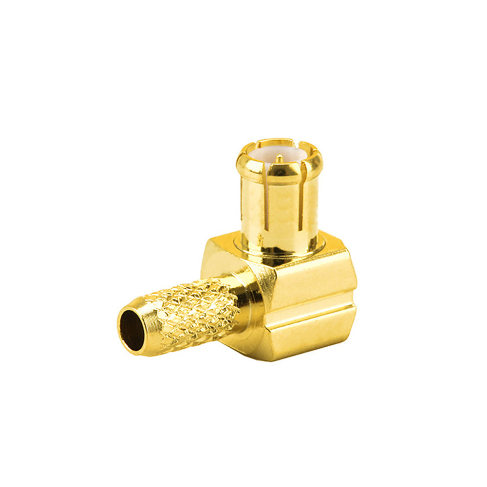 90° Elbow MCX-JW-1.5 Coaxial Terminal, Crimp MCX Male Connector for RG316 Wire