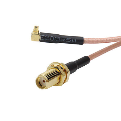 MMCX-JW to SMA-K Male and Female RF Coaxial Adapter Cable Elbow Connector Wire Harness