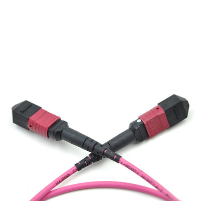 MPO-LC 12 core OM40 Gigabit multimode fiber MPO-MPO multimode connector data high-density fiber jumper cable