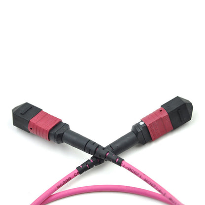 MPO-LC 12コア OM40 ギガビットマルチモードファイバー MPO-MPO マルチモードコネクタデータ高密度ファイバージャンパーケーブル