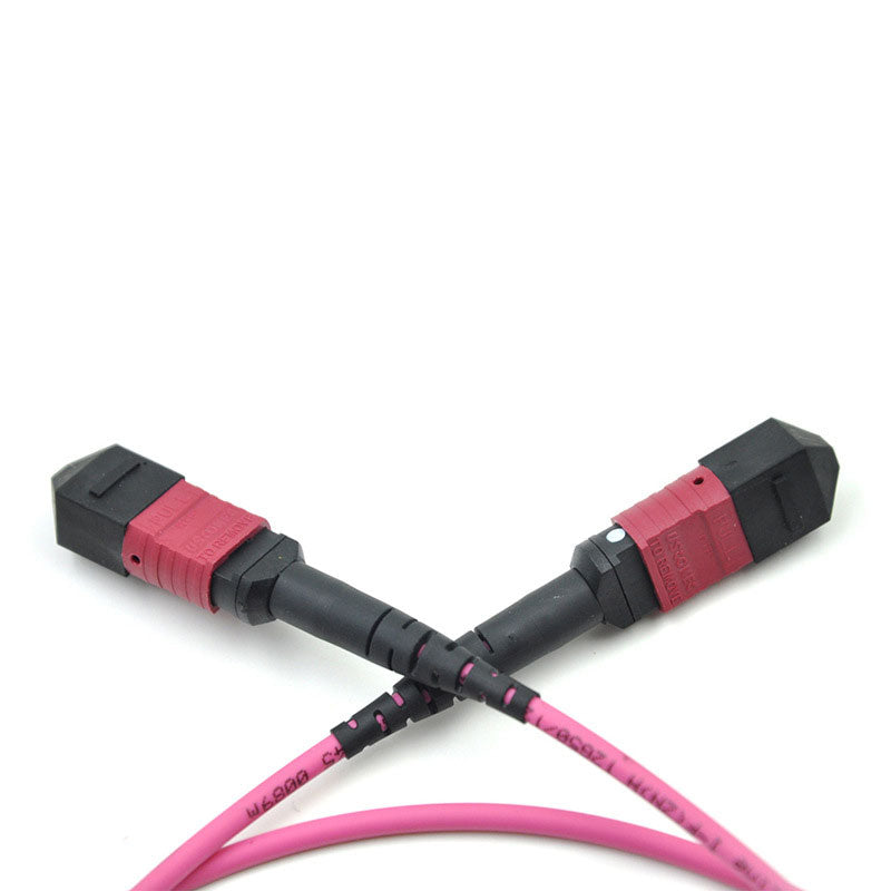 MPO-LC 12コア OM40 ギガビットマルチモードファイバー MPO-MPO マルチモードコネクタデータ高密度ファイバージャンパーケーブル