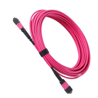 MPO-LC 12コア OM40 ギガビットマルチモードファイバー MPO-MPO マルチモードコネクタデータ高密度ファイバージャンパーケーブル