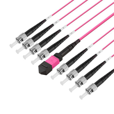 MPO-ST fiber jumper cable 10 Gigabit multimode 8 core 12 core MPO-LC 40G100G MPO-LC fiber jumper cable