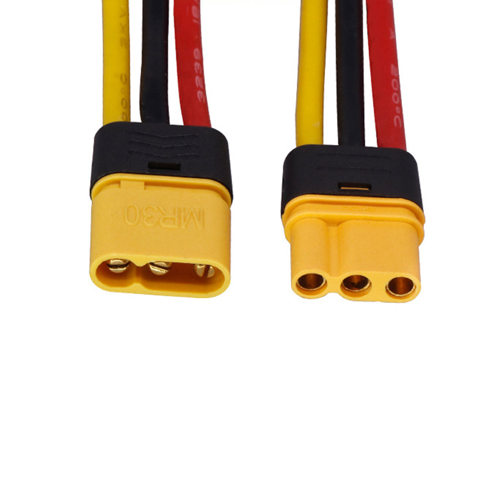 MR30 3Pin 16AWG Silicone Power Cable for FPV Multirotor Drone ESC RC Aircraft Interconnect Wire
