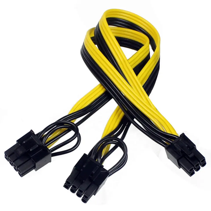 Заводская оптовая продажа кабелей питания для видеокарт PCI-E 6-контактный штекер на 2 x 8-контактных штекера 6+2-контактных штекера