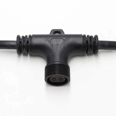 Male To Female Y Splitter Cable 3 Way Waterproof T Shape Connector Wire Harness
