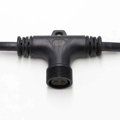 Male To Female Y Splitter Cable 3 Way Waterproof T Shape Connector Wire Harness