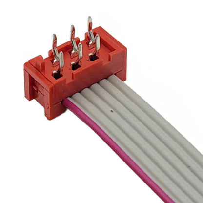 MicroMatch Red IDC Cable 1.27MM Automotive Electronics Wire Harness