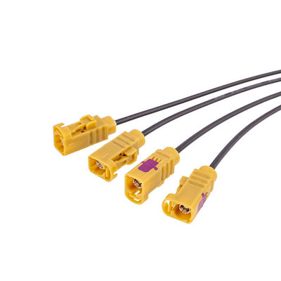 Mini-Fakra 4-in-1 Harness Connector Cable Assembly Automotive RF Coaxial Wire