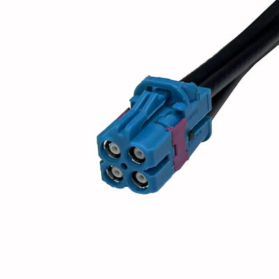 Mini Fakra 4 in 1 Female to Fakra Male Cable TE Mate Ax RF Connector Wire for Automotive