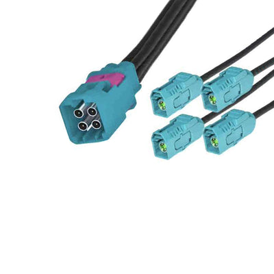 Mini Fakra 4in1 Mate-Ax Male Z Buckle Wire Harness Te 2-2362803-9 RF Cable