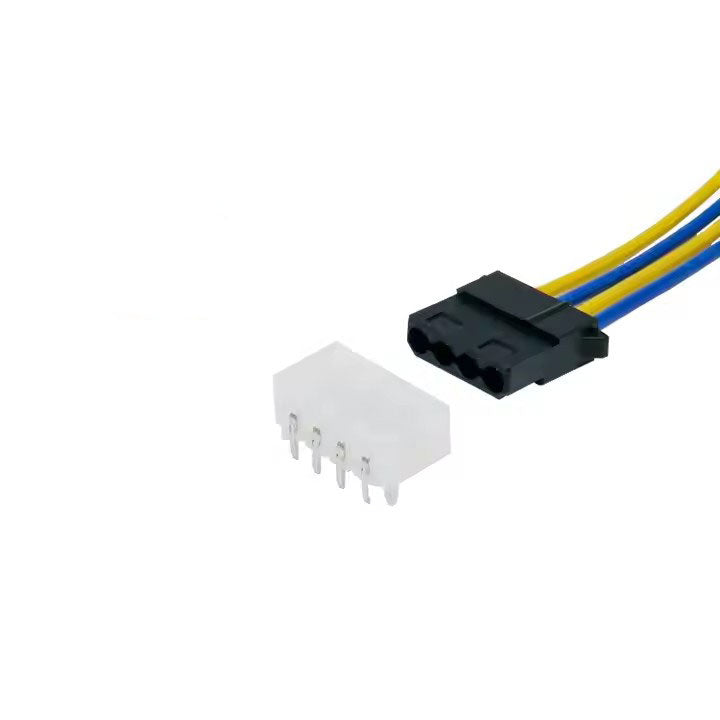 Molex 8981 Series 5.08mm Disk Drive Power Male and Female Connector Harness
