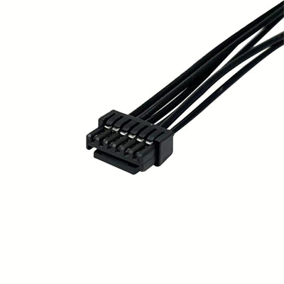 Molex 5055650601 Micro-Lock Plus 1.25mm Pitch 6Pin Black Receptacle Cable Automotive Miniature Interior Sensor Wire Harness