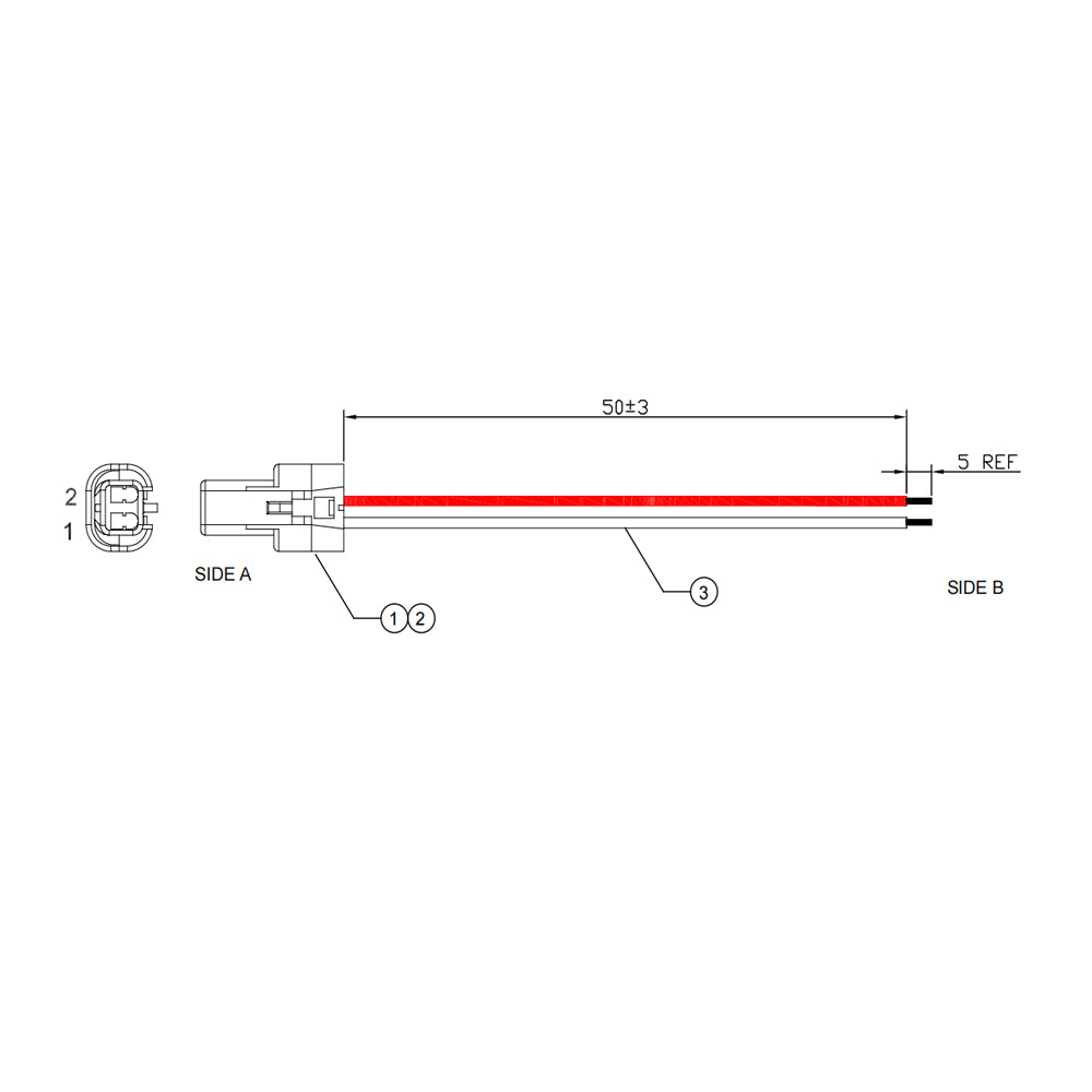 Molex 522130211 Connector Cable 501488000 Terminal Wire for Waterproof Street Light Wire