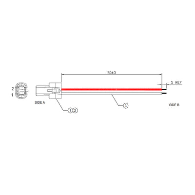 Molex 522130211 Connector Cable 501488000 Terminal Wire for Waterproof Street Light Wire