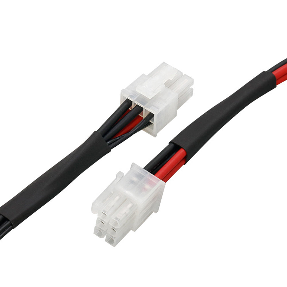 Molex 5557-06R-210 to 4.8 Crimp Terminal Wire 187 Cable With Transparent Sheath