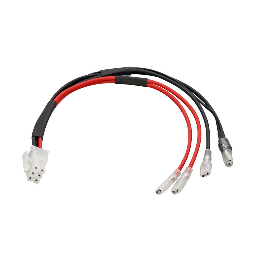 Molex 5557-06R-210 to 4.8 Crimp Terminal Wire 187 Cable With Transparent Sheath
