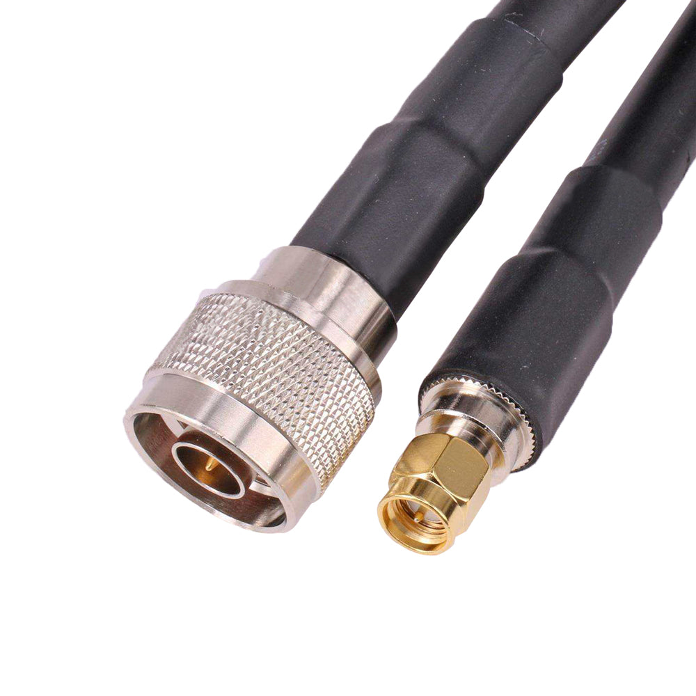 1 Meter LMR400 Ultra Low Loss Coax Cable N Male to RP-SMA Male High Frequency Antenna RF Jumper