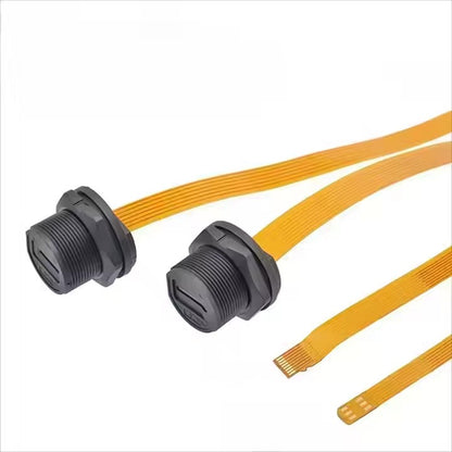 SIM TF Connector FPC Cable Waterproof Connector IP67 Male Female Cable Plug 20cm Nano Sim Card Extender FPC Ribbon Cable