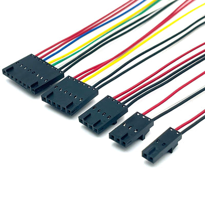 Molex 50579406 SL Crimp Housing Single Row Version G Positive Latch 6 Circuits Black Wiring Harness for Motor