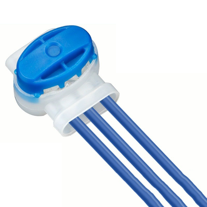 314 Connector Automatically Peels Off Waterproof Blue Connector with 3-hole Terminal Block Wire Harness for Mowing Machine