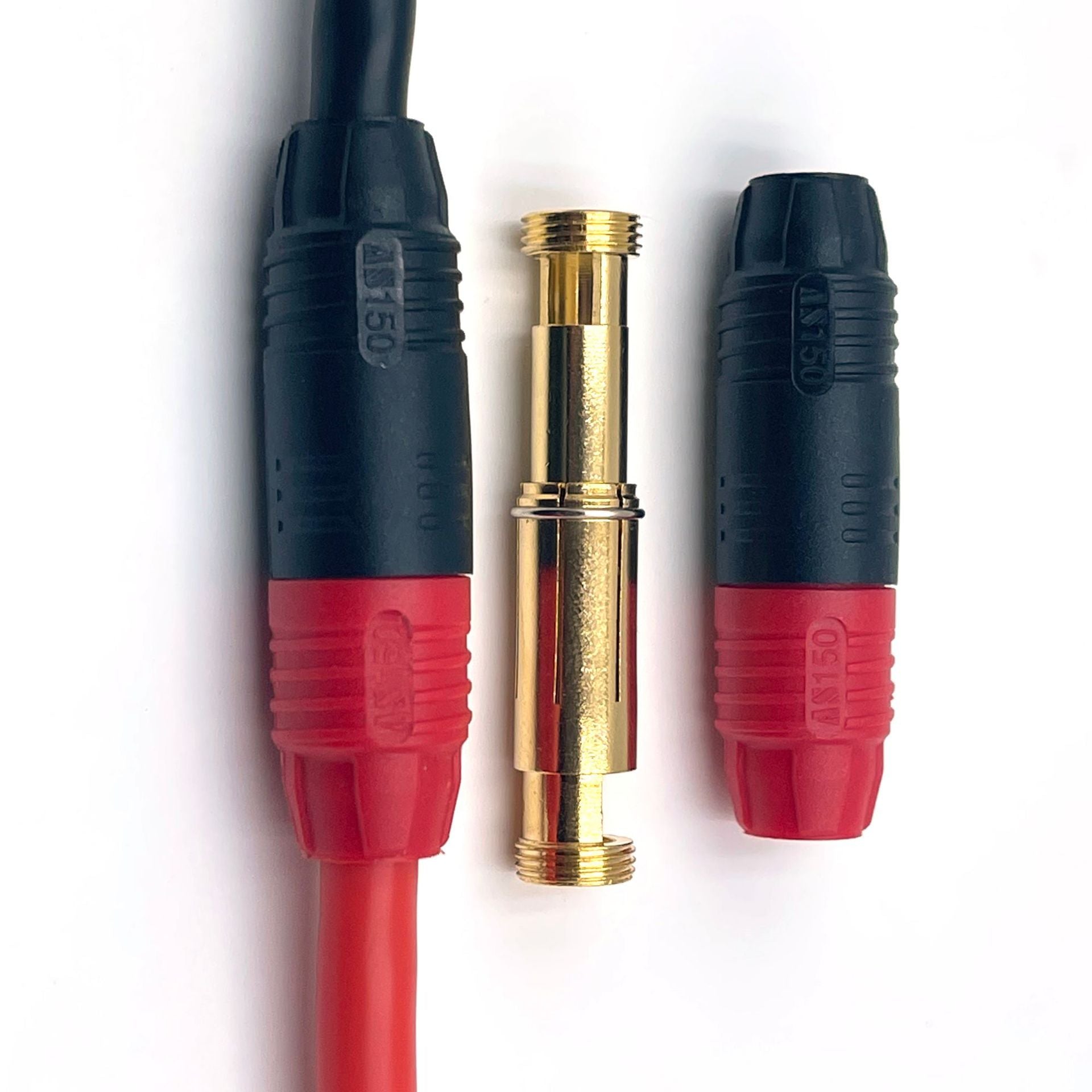 Amass AS150 Gold Plated Banana Plug 7mm Male Or Female Anti Spark Connector Wire Anti Arcing Cable for High Voltage Battery Red Black