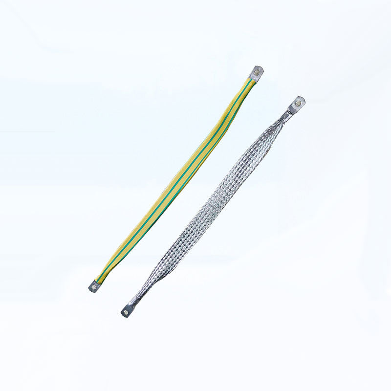 New energy vehicle charging pile grounding wire copper braided wire with terminal soft copper connection charging cabinet ground