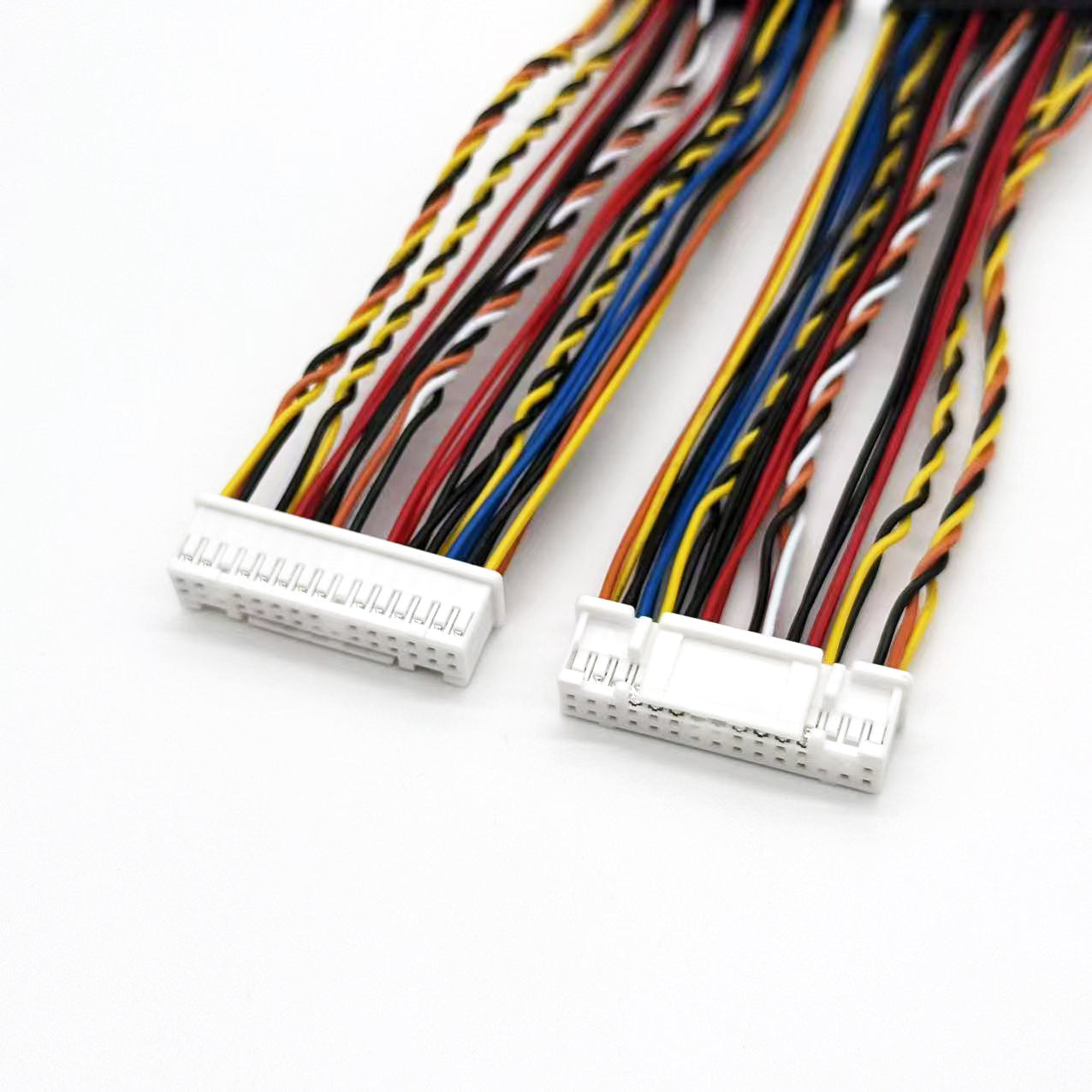 JST PUDP-30V-S to Dupont 2.0mm Pitch Dual-row Wire-to Board Connector with Strong-locking Mechanism Twisted Cable for PCB Power Supply