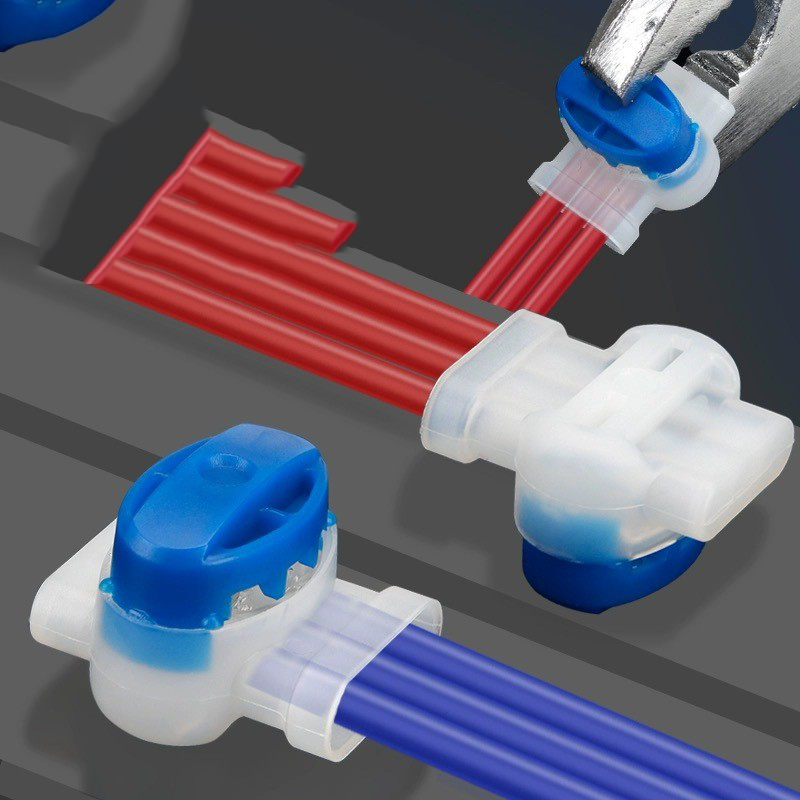 314 Connector Automatically Peels Off Waterproof Blue Connector with 3-hole Terminal Block Wire Harness for Mowing Machine