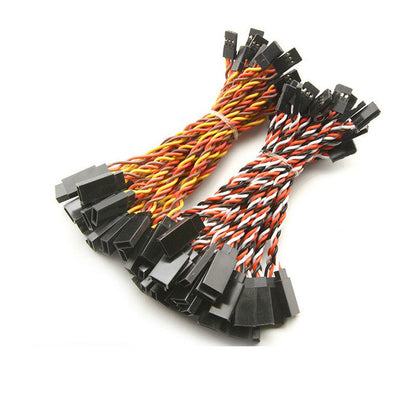 Extension Cable Aircraft Servo Y Type Cable JR Public to Female White Red Black Splicing Cable