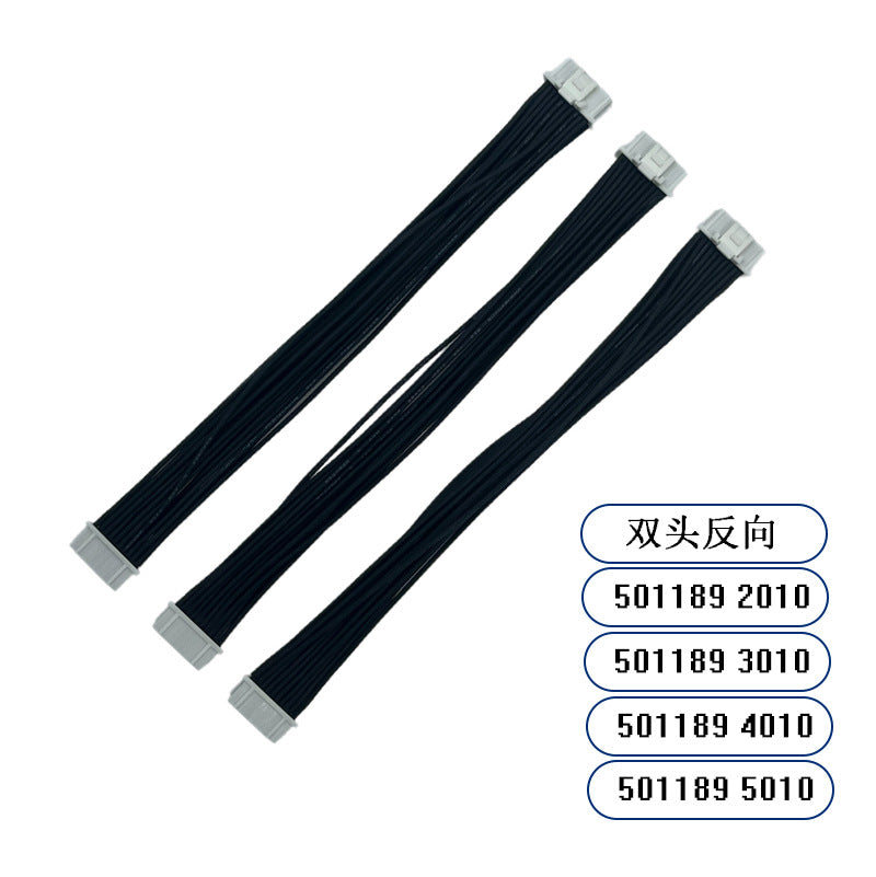 Molex 5011892010 1.00mm Pitch Pico-Clasp Low-Halogen Receptacle Crimp Housing Dual Row Inner Positive Lock Wiring Harness for Screen