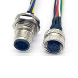 M12 Connectors Cable Rugged Compact Sealed Connectors Used for Signal Data and Power Connectivity in Industrial Control Applications.